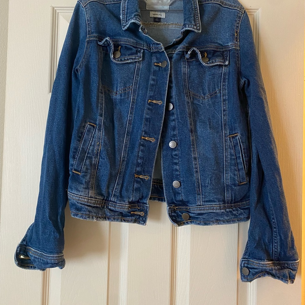 Universal Thread Dark Blue Jean Jacket - image 1